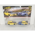 Hot Wheels 1:64 2 pack Premium - Honda Civic Type R (EK9) 1999 + Honda Civic Type R Spoon